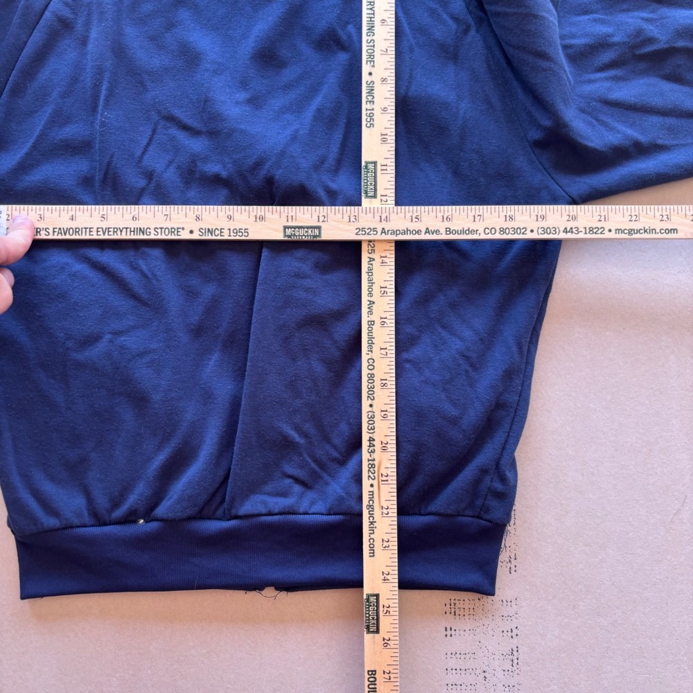 Vintage Early 2000s Navy Blue Velvet Carhartt Hoodie - Picture 8 of 8
